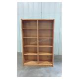 Oak 48" Double Wall unit Bookcase 72" tall.