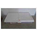 34" Underbed storage box with hinged lid