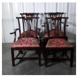 Set of 4 Chippendale Style Dining Chairs, 2