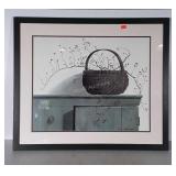 Framed Wall Picture Print. Country Furniture with