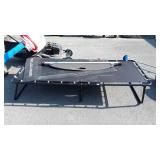 3 piece lot fold-up cot a tear, rubber floor mat