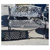 40 inch metal patio bench, Fresh coat of paint
