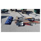 Long-handled tools, expandable snow shovels,