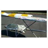 Three piece group with ironing board, patio