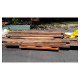 Rough cut Lumber Lot, grouping on pallet of