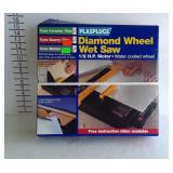 Diamond wheel wet saw, 1/2 horsepower motor in