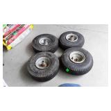 Four cart tires  1 10/3.50