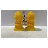 Plastic Humpty Dumpty salt and pepper shakers