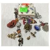 Small jewelry box with jewelry