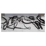 Leather horse tack, reins, etc