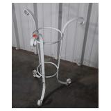 Wrought Iron Plant Stand holds 8" Pot. Painted