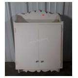 Vintage painted wooden Wall hanging storage