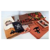 Linens, Fall & Halloween patterns - tablecloths,