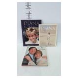 3 Hardback books - "Diana, a Tribute"; "Invitation
