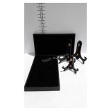 2 Jewelry display trays, and 3 plate stands
