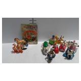 2 Bags of Disney toy figures & 1 book