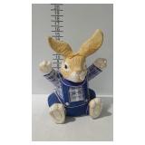 Paper mache bunny statue