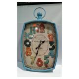 Nice heavy, battery operated wall clock. Fun