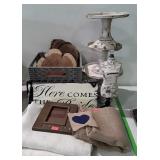 Country decor decorating light with 3 stands,