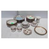 Painted china - six 7" Noritake plates, 5 Limoges
