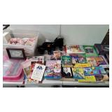 Kids lot, books, puzzles, dolls, skates (size 3),