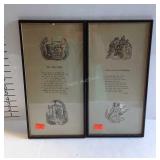Framed ghost poems by G. RAINE, The Ghost Story