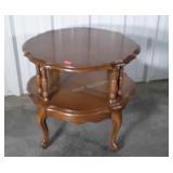 French Prov. Double shelf End Table, in nice