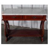 Marble top Foyer Table. Reproduction piece with