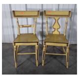 Painted Chairs. Two Lovely painted Farm House