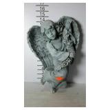 Wall hanging garden angel. 14" high.