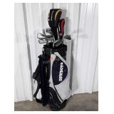 Dallas Cowboys Golf Club Bag with selection of