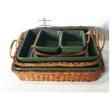 Temp-tations baking dish set with serving baskets,