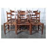 Set of Six Clore Dining Chairs. Armed Captain