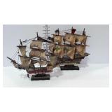 2 Home decor ships - Mayflower, and Santa Maria