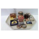 Small decor advertising tins collection - 14 total