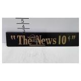 Tin shelf edge sign, The Washington Daily News -