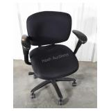 Office Desk Chair black fabric seating used yet
