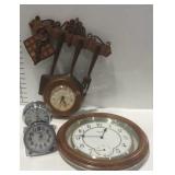 4 Clocks - New Haven, Bulova, Seiko, etc - all