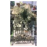Home decor - driftwood shore bird figure, doll