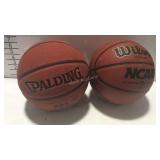 2 Basketballs - 1 Wilson, & 1 Spalding