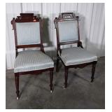 Pair of Victorian Parlor Chairs, traditional