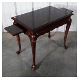 Mahogany Tea Table with pull out candle slides