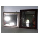 Two home decor framed mirrors
