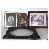 Group of misc Picture Frames, photos, and picture
