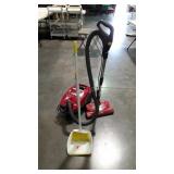 Vacuum cleaner with light broom dust pan outfit