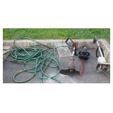 Outdoor group lot, includes electric tiller,