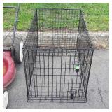 Medium size dog crate, is missing bottom tray