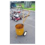 Home made container on wheels