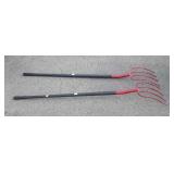 Two pitch forks