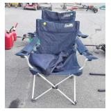 Two Coleman Camping chairs, one carry bag the